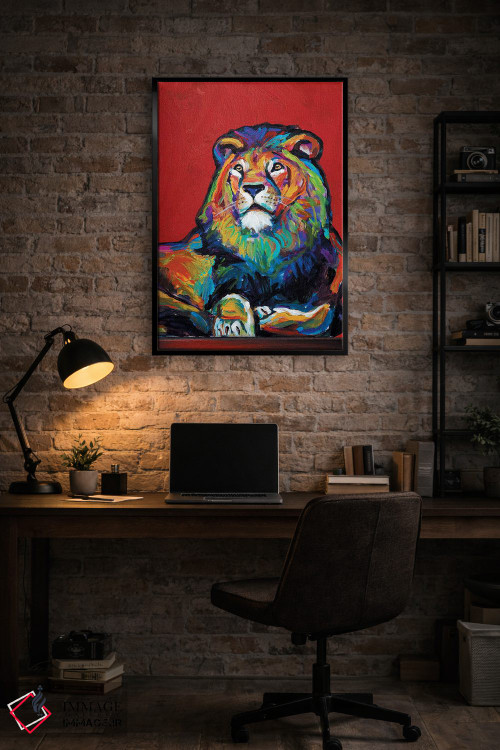 تابلو دکوراتیو شیر اثر رابرت فلپس - D5B