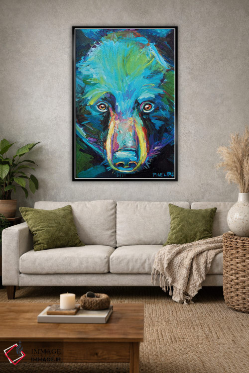 تابلو دکوراتیو خرس روحانی اثر رابرت فلپس - D1B