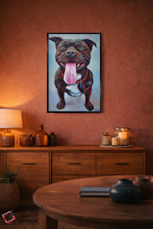 تابلو دکوراتیو پیتبول اثر رابرت فلپس - D4B