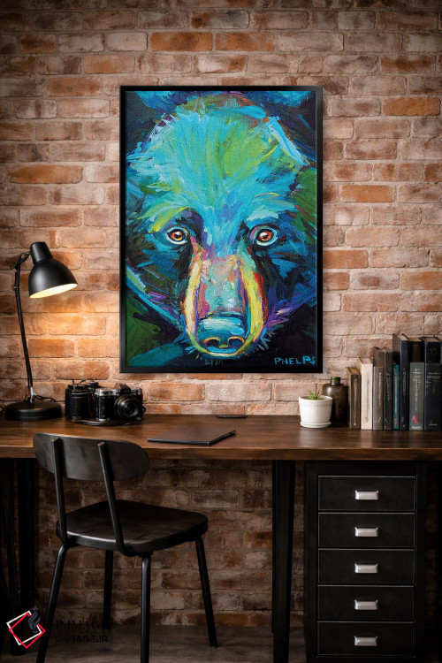 تابلو دکوراتیو خرس روحانی اثر رابرت فلپس - D4B