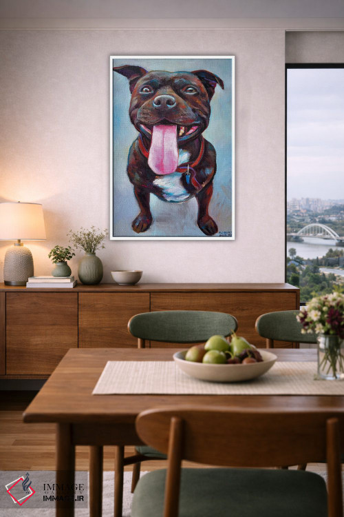 تابلو دکوراتیو پیتبول اثر رابرت فلپس - D5W