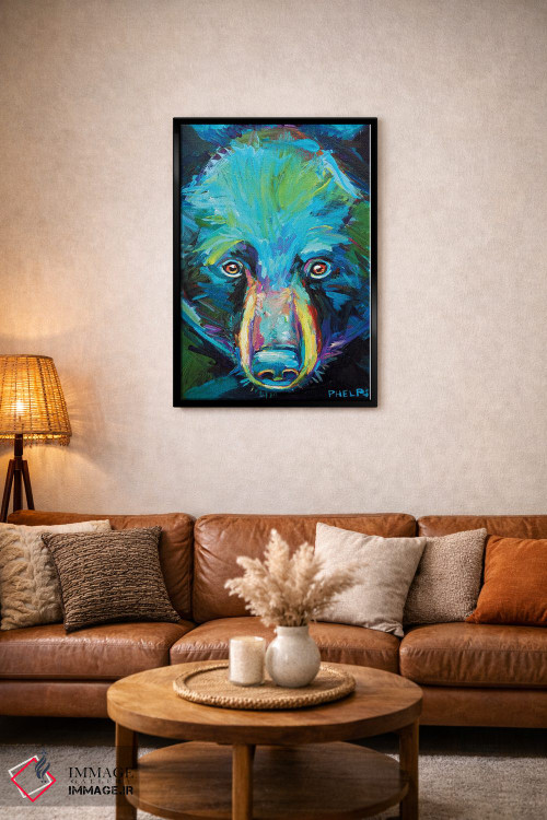 تابلو دکوراتیو خرس روحانی اثر رابرت فلپس - D5B