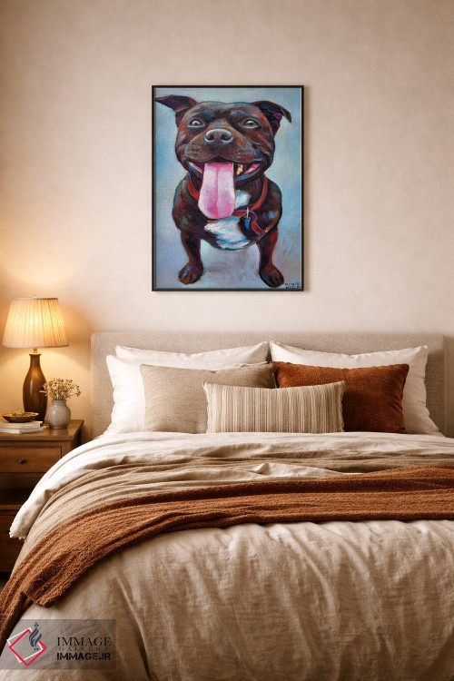 تابلو دکوراتیو پیتبول اثر رابرت فلپس - D6B