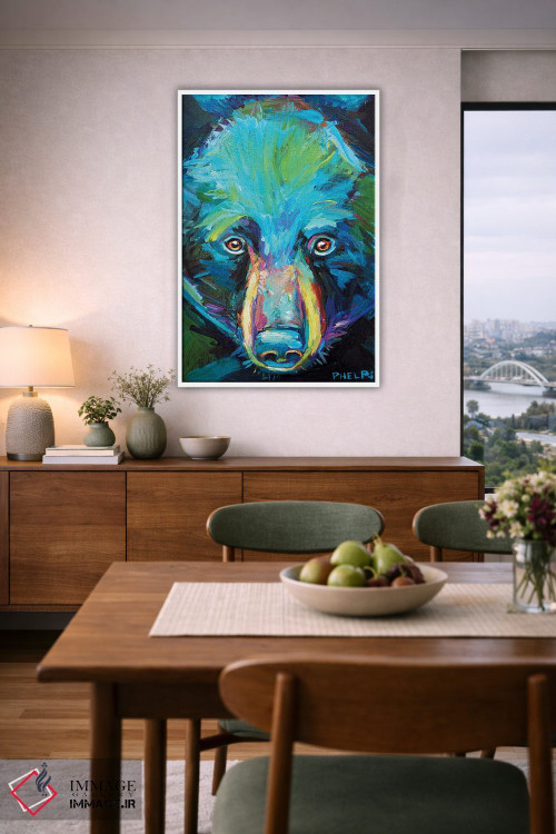 تابلو دکوراتیو خرس روحانی اثر رابرت فلپس - D6W