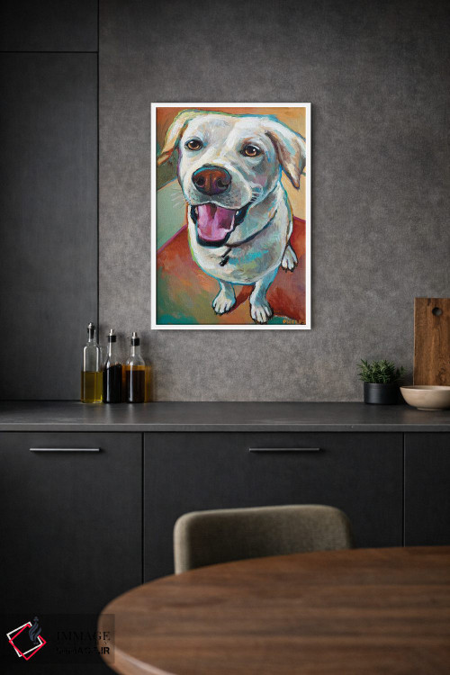 تابلو دکوراتیو لابرادور بلوند اثر رابرت فلپس - D1W