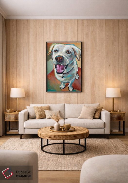 تابلو دکوراتیو لابرادور بلوند اثر رابرت فلپس - D2B