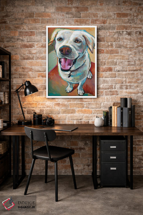 تابلو دکوراتیو لابرادور بلوند اثر رابرت فلپس - D3W