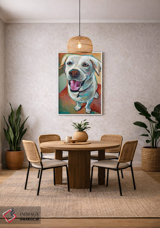 تابلو دکوراتیو لابرادور بلوند اثر رابرت فلپس - D4W