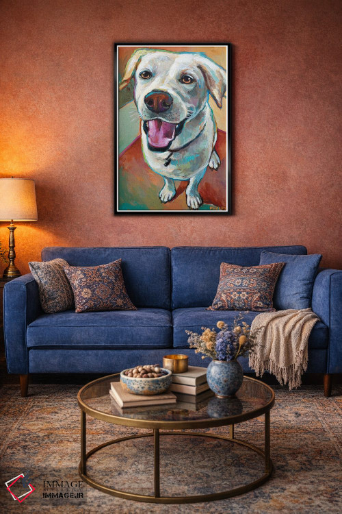 تابلو دکوراتیو لابرادور بلوند اثر رابرت فلپس - D5B