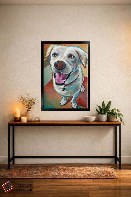 تابلو دکوراتیو لابرادور بلوند اثر رابرت فلپس - D6B