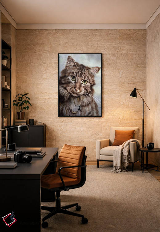 تابلو دکوراتیو چشم های مین کون اثر ریچل پارکر - D6B