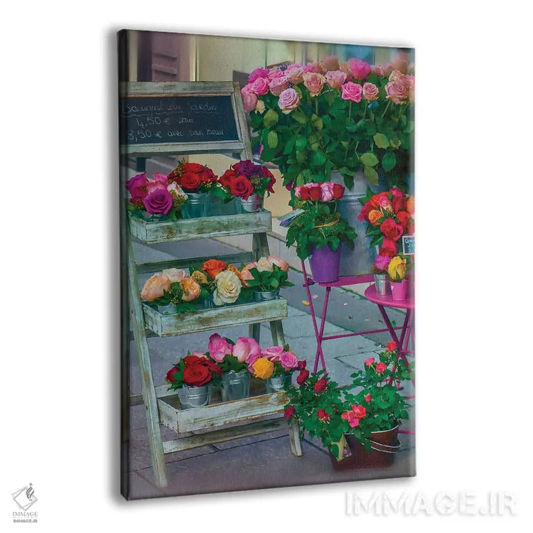 تابلو دکوراتیو رزهای پاریس در زمستان اثر رز پالنیسانو - نمای پرسپکتیو محصول
