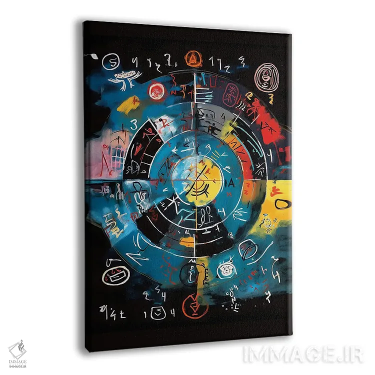 تابلو انتزاعی رسم مسیر ۱ اثر ری پاورز - نمای پرسپکتیو محصول