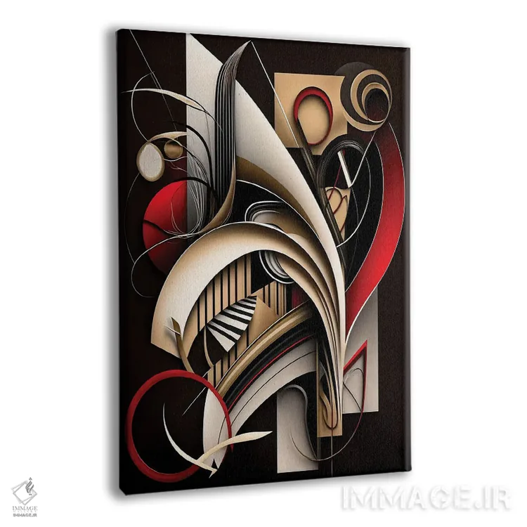 تابلو مدرن موسیقی به گوش من ۱ اثر ری پاورز - نمای پرسپکتیو محصول