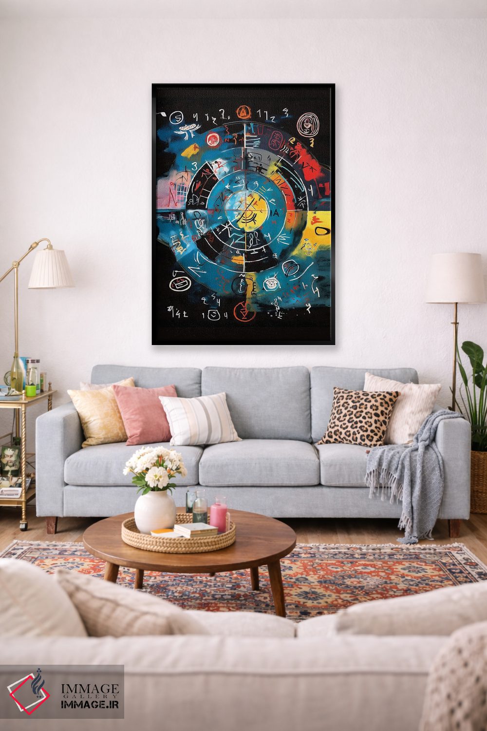 تابلو انتزاعی رسم مسیر ۱ اثر ری پاورز - D2B