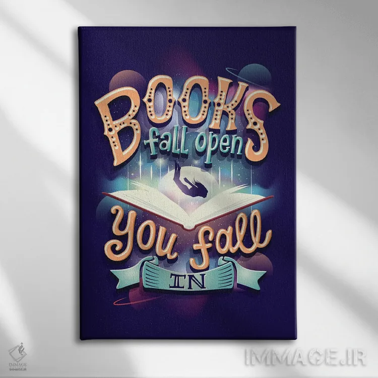 تابلو دکوراتیو گشوده شدن اثر ریزا رودیل - نمای روبهرو روی دیوار