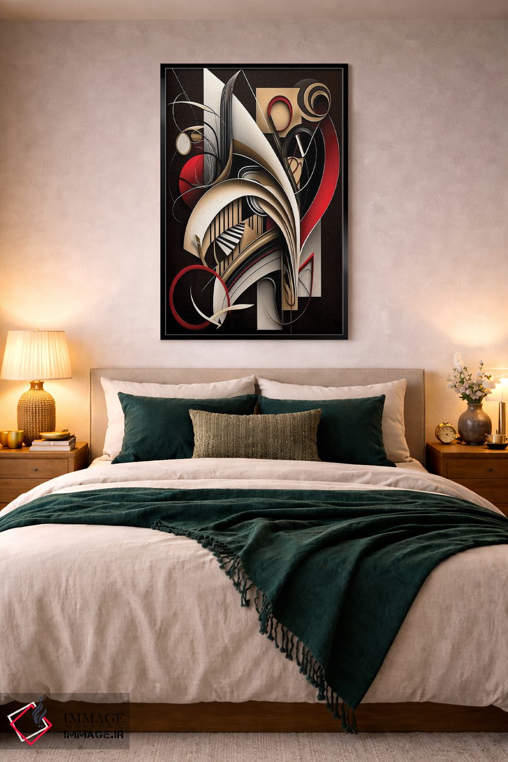 تابلو مدرن موسیقی به گوش من ۱ اثر ری پاورز - D4B