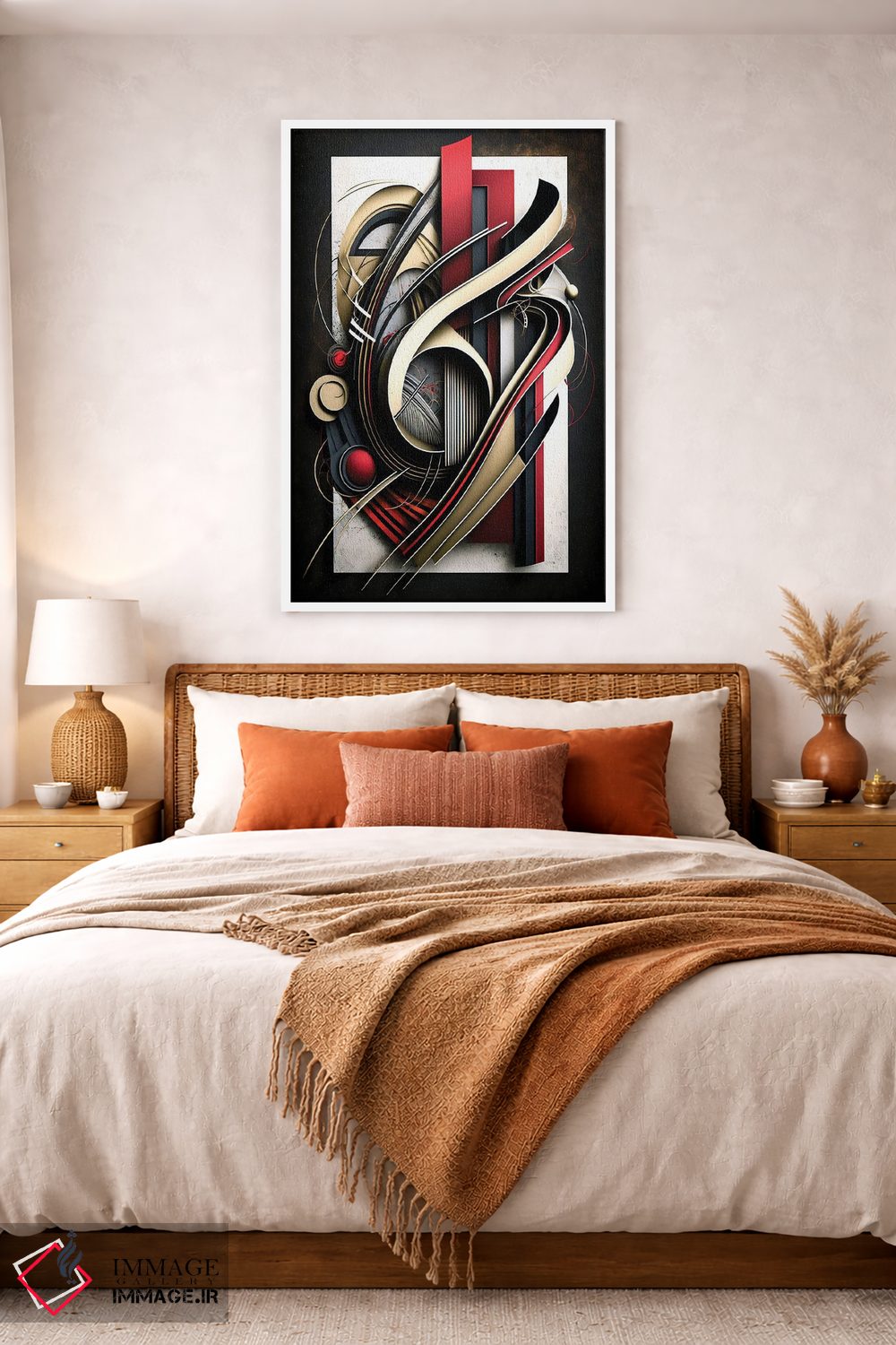 تابلو مدرن موسیقی به گوش من ۲ اثر ری پاورز - D1W