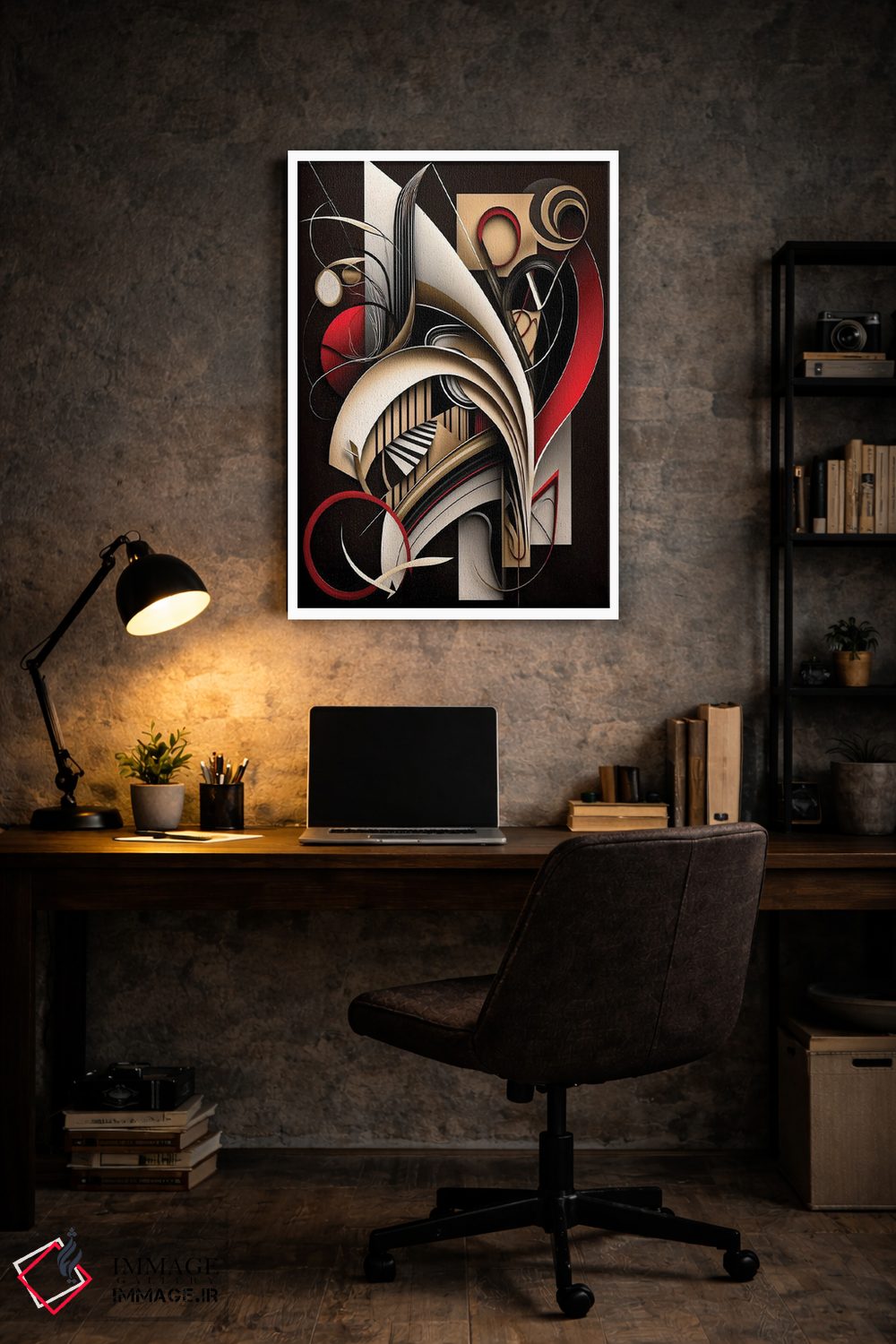 تابلو مدرن موسیقی به گوش من ۱ اثر ری پاورز - D6W