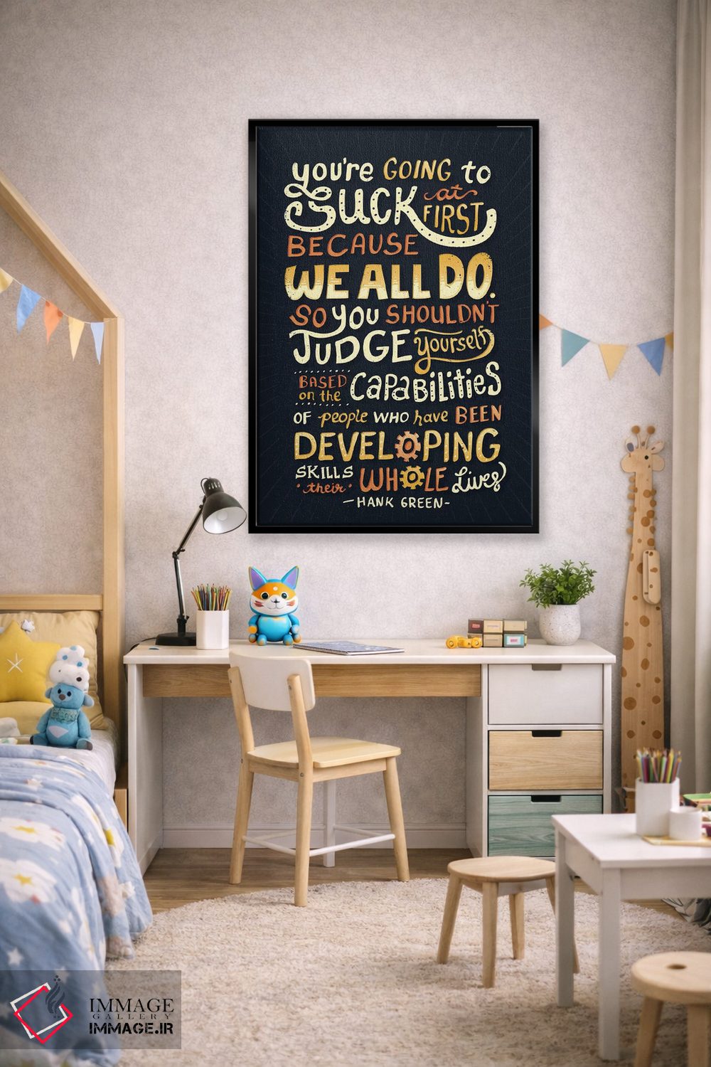 تابلو دکوراتیو در همه چیز خوب اثر ریزا رودیل - D2B