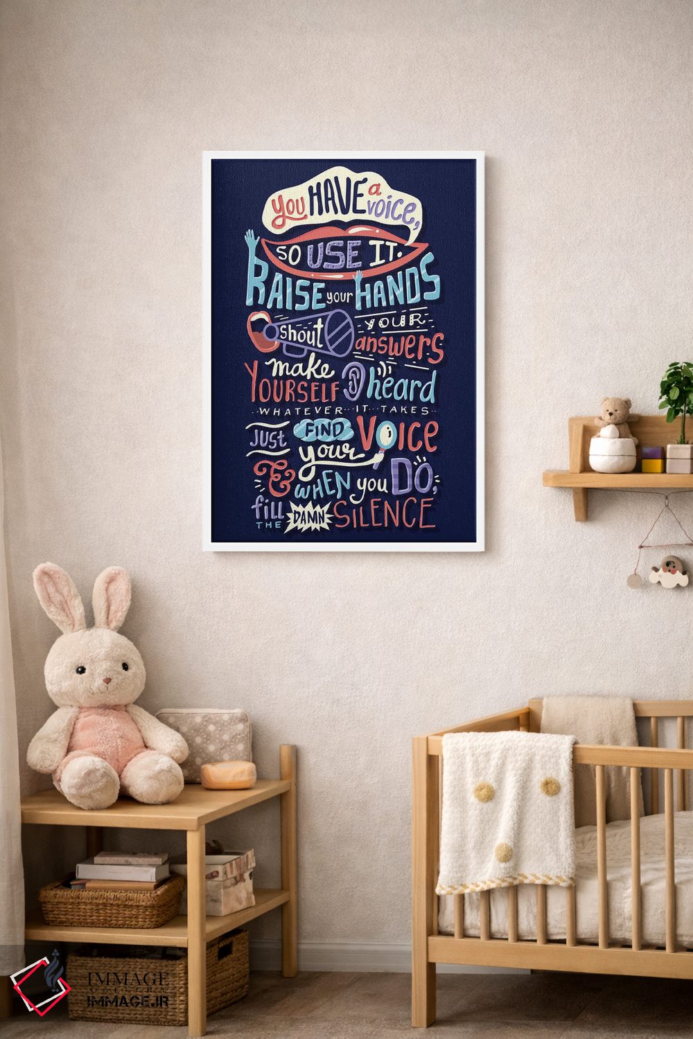 تابلو دکوراتیو گریز اثر ریزا رودیل - D3W