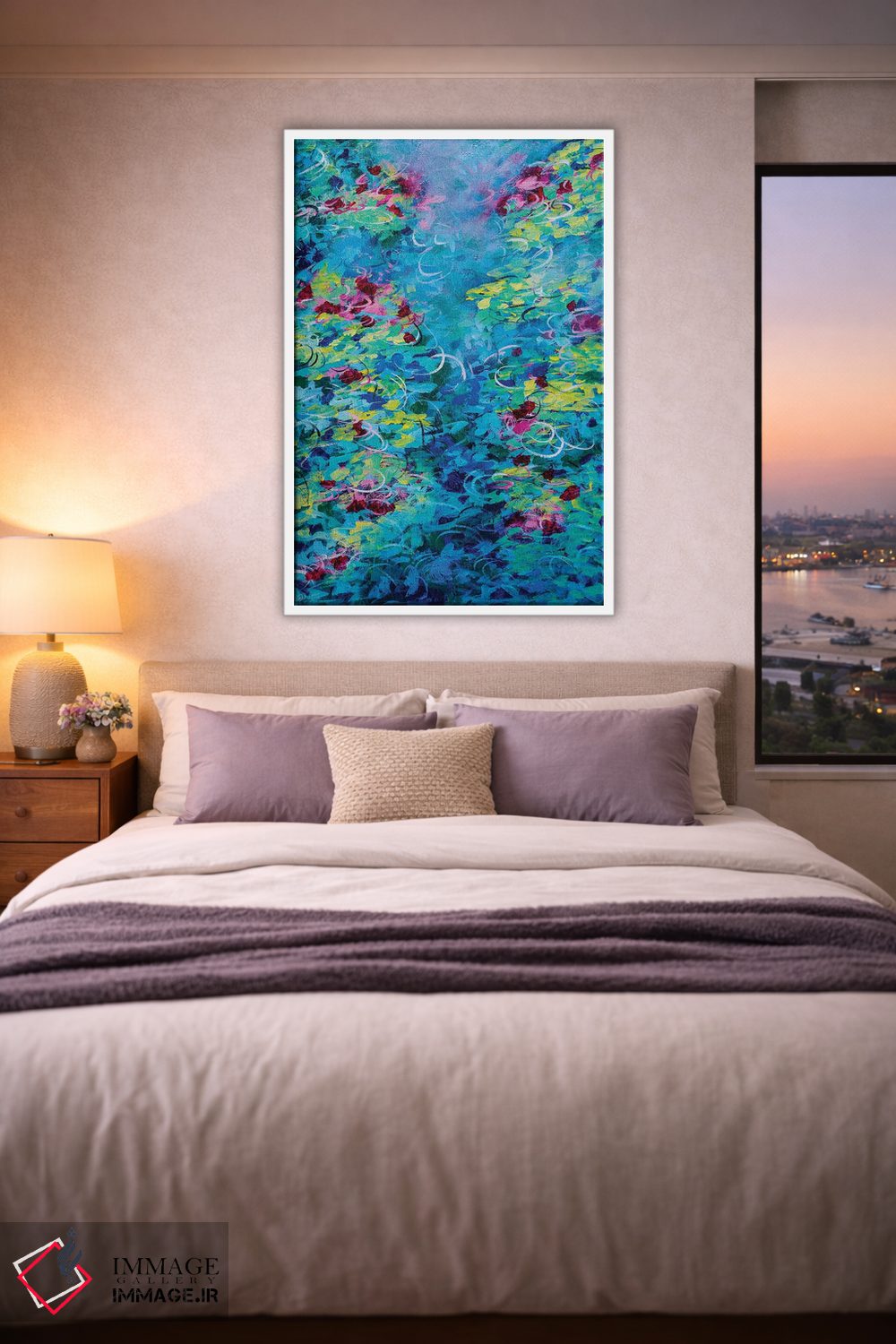 تابلو انتزاعی غرق در رویاپردازی اثر راکول میلر - D3W