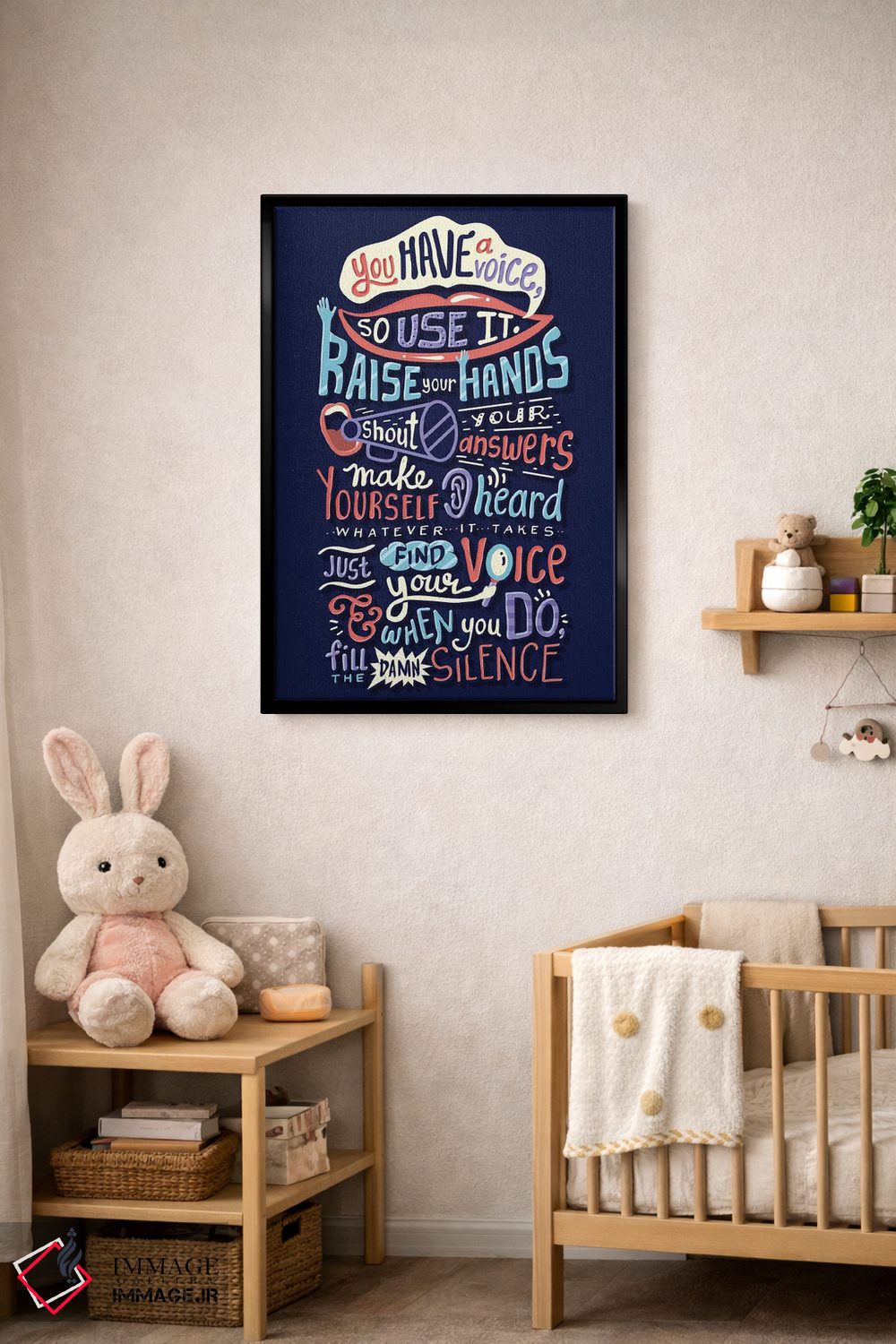 تابلو دکوراتیو گریز اثر ریزا رودیل - D4B