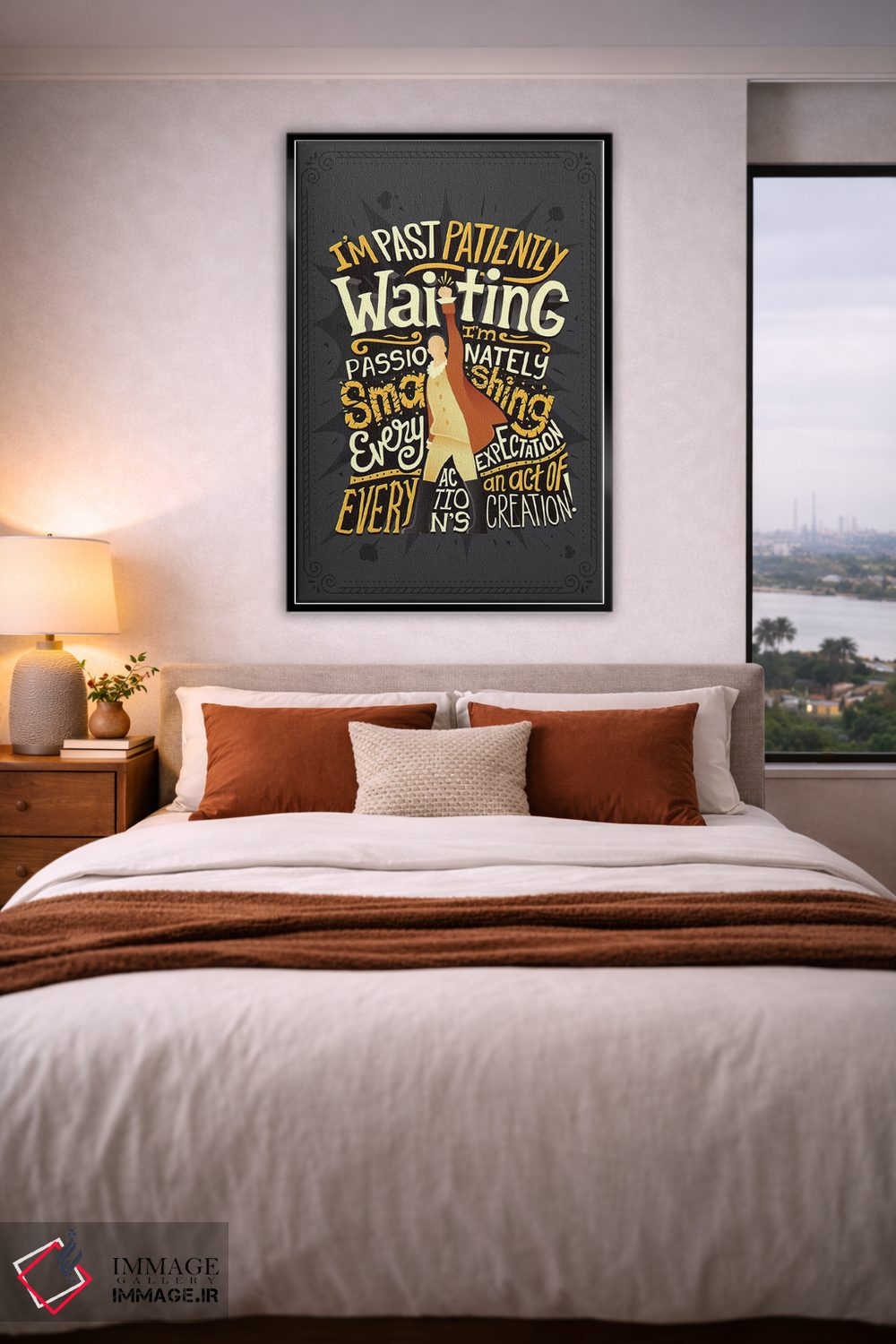 تابلو دکوراتیو همیلتون ۱۱ اثر ریزا رودیل - D5B