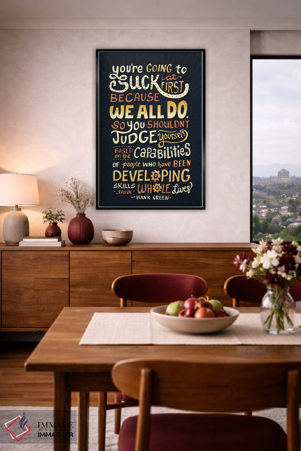 تابلو دکوراتیو در همه چیز خوب اثر ریزا رودیل - D6B