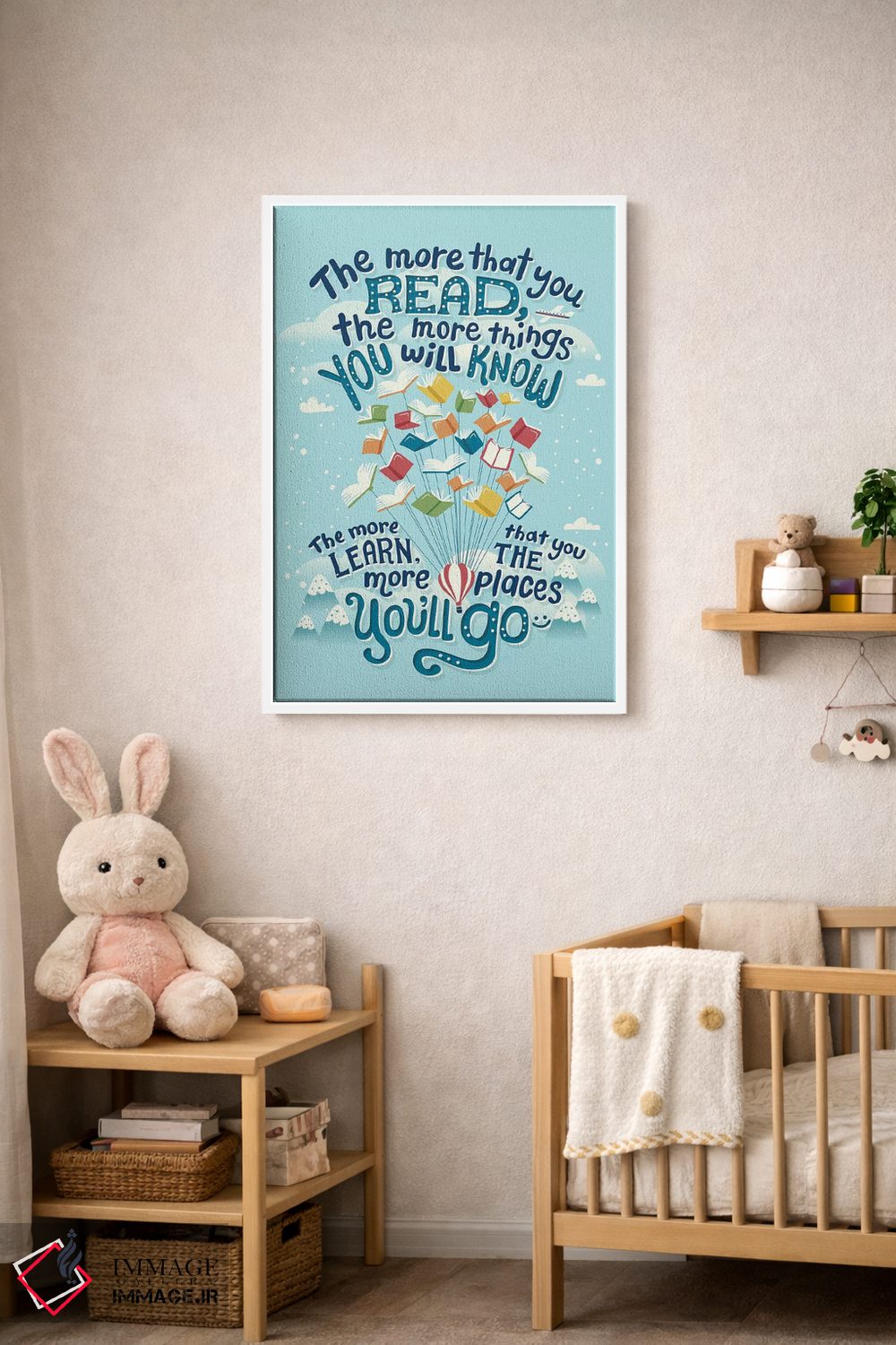 تابلو دکوراتیو نقل قول از دکتر سئوس اثر ریزا رودیل - D3W