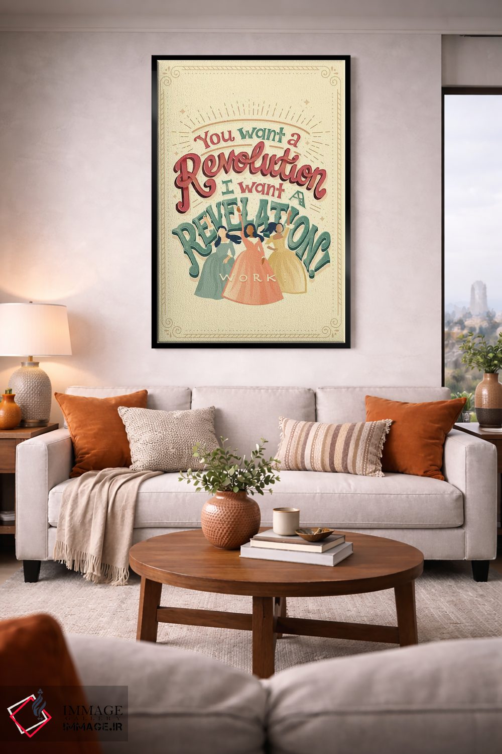 تابلو دکوراتیو همیلتون ۱۰ اثر ریزا رودیل - D2B