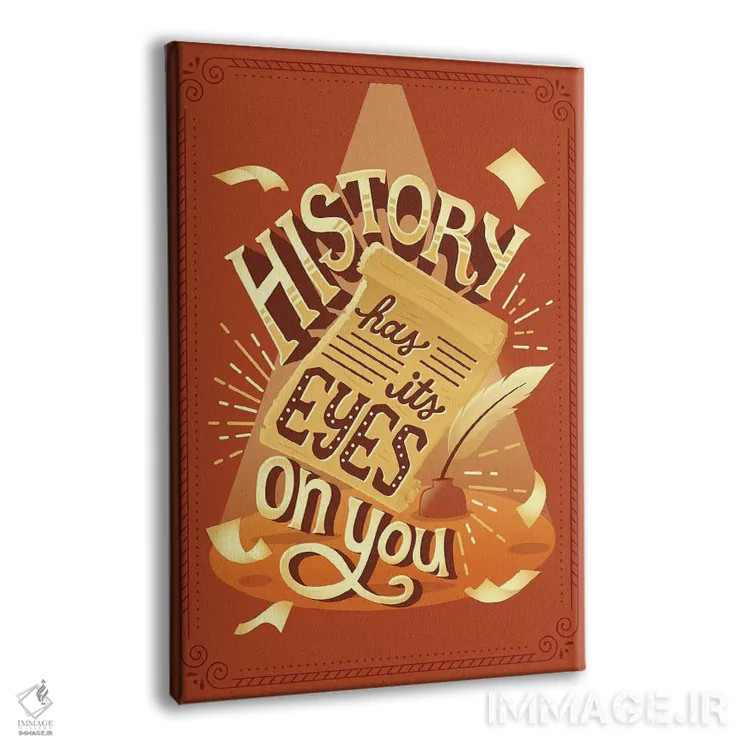 تابلو دکوراتیو همیلتون ۵ اثر ریزا رودیل - نمای پرسپکتیو محصول