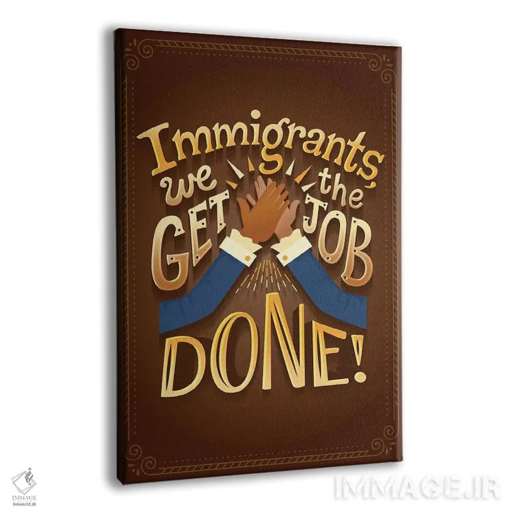 تابلو دکوراتیو همیلتون ۶ اثر ریزا رودیل - نمای پرسپکتیو محصول