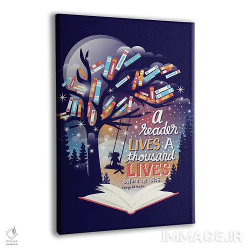 تابلو دکوراتیو هزار زندگی اثر ریزا رودیل - نمای پرسپکتیو محصول