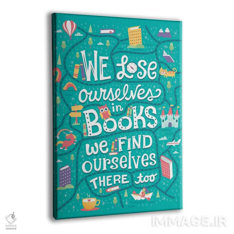 تابلو دکوراتیو در خودمان گم می شویم اثر ریزا رودیل - نمای پرسپکتیو محصول