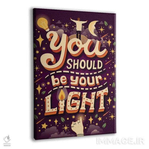 تابلو دکوراتیو نور اثر ریزا رودیل - نمای پرسپکتیو محصول