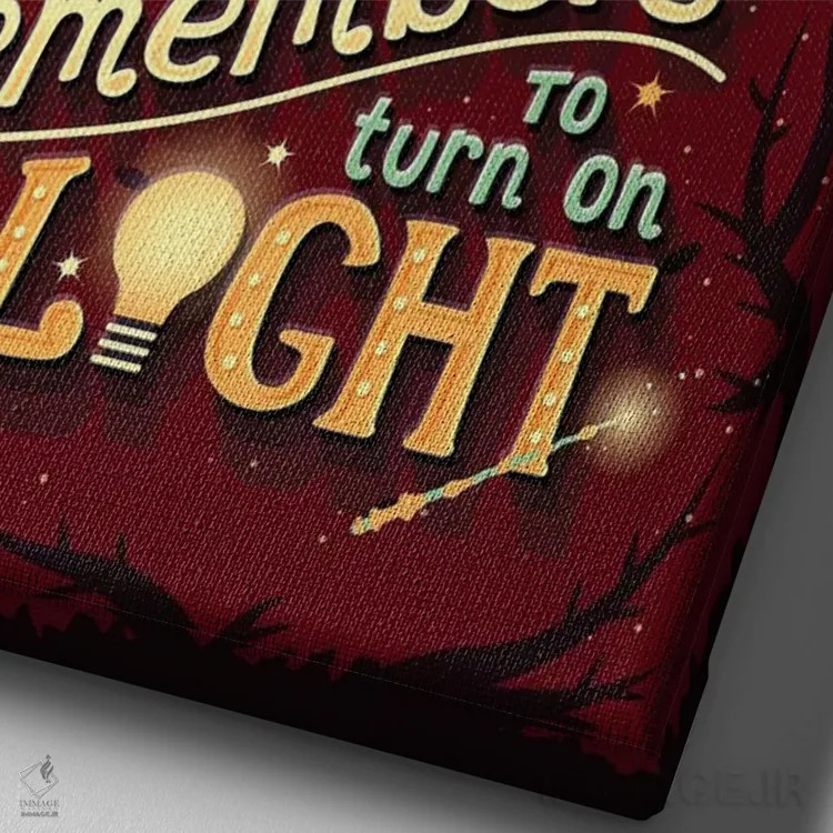 تابلو دکوراتیو هری پاتر ۱ اثر ریزا رودیل - نمای نزدیک بافت بوم