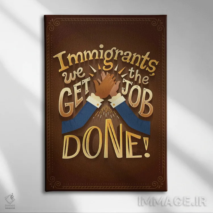 تابلو دکوراتیو همیلتون ۶ اثر ریزا رودیل - نمای روبهرو روی دیوار