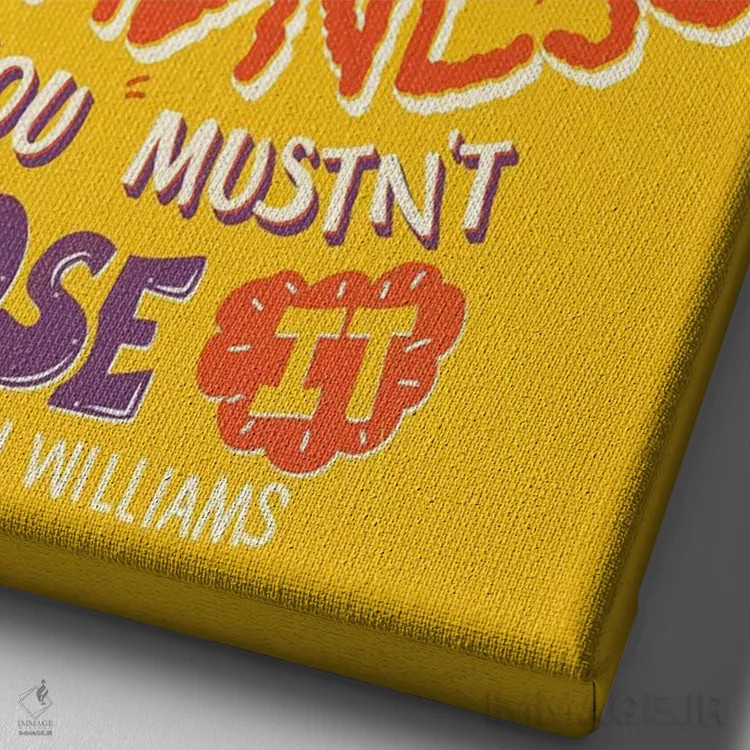 تابلو دکوراتیو جرقه جنون اثر ریزا رودیل - نمای نزدیک بافت بوم