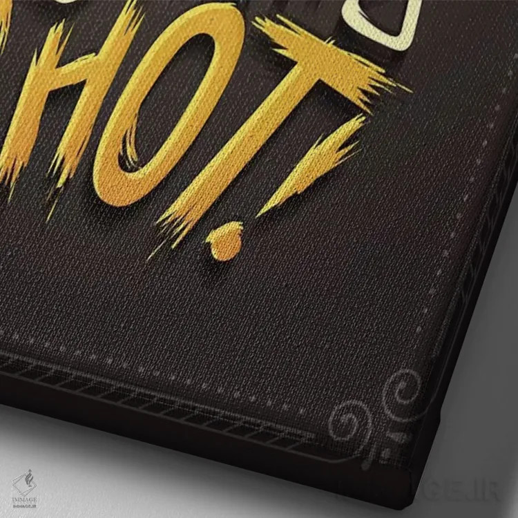 تابلو دکوراتیو همیلتون ۸ اثر ریزا رودیل - نمای نزدیک بافت بوم