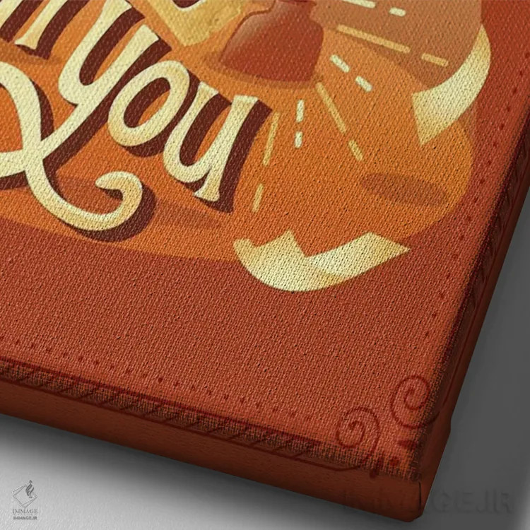 تابلو دکوراتیو همیلتون ۵ اثر ریزا رودیل - نمای نزدیک بافت بوم