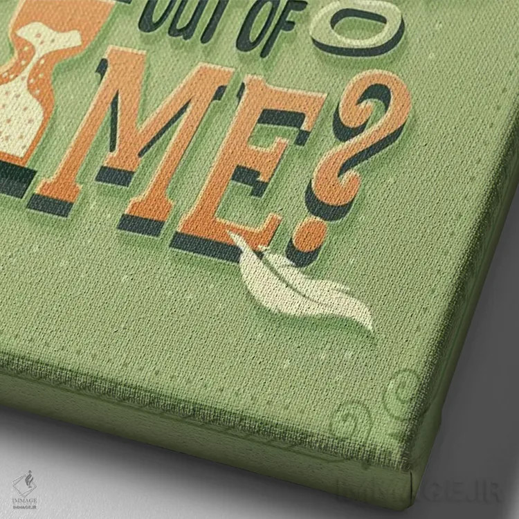 تابلو دکوراتیو همیلتون ۱۴ اثر ریزا رودیل - نمای نزدیک بافت بوم