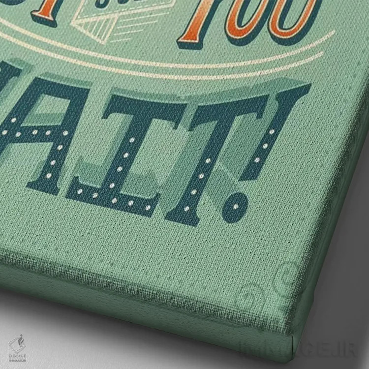 تابلو دکوراتیو همیلتون ۱۵ اثر ریزا رودیل - نمای نزدیک بافت بوم