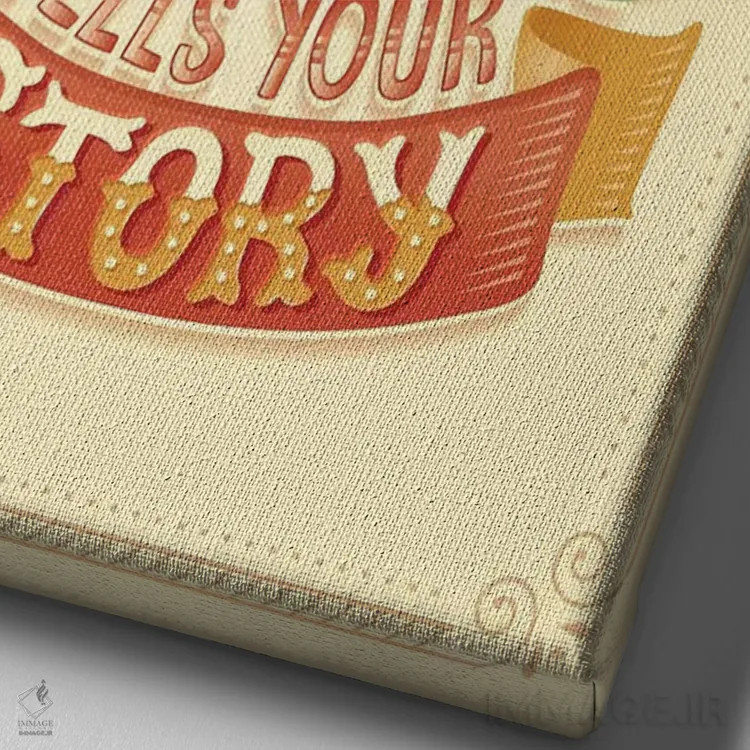 تابلو دکوراتیو همیلتون ۱۲ اثر ریزا رودیل - نمای نزدیک بافت بوم