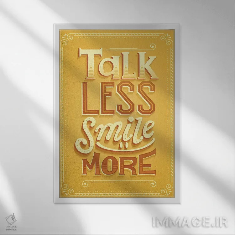 تابلو دکوراتیو همیلتون ۱۳ اثر ریزا رودیل - نمای قابدار سفید