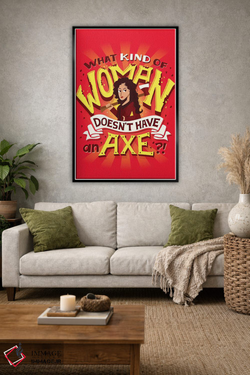 تابلو دکوراتیو چه جور زنی اثر ریزا رودیل - D1B