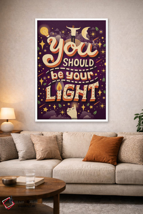 تابلو دکوراتیو نور اثر ریزا رودیل - D1W