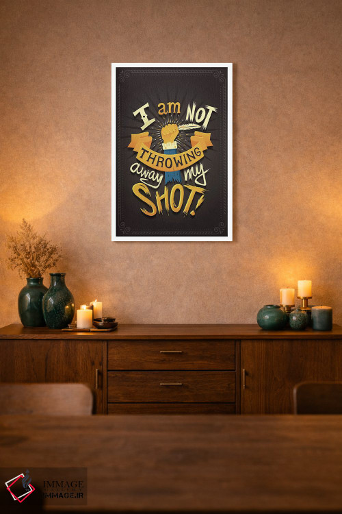 تابلو دکوراتیو همیلتون ۸ اثر ریزا رودیل - D1W