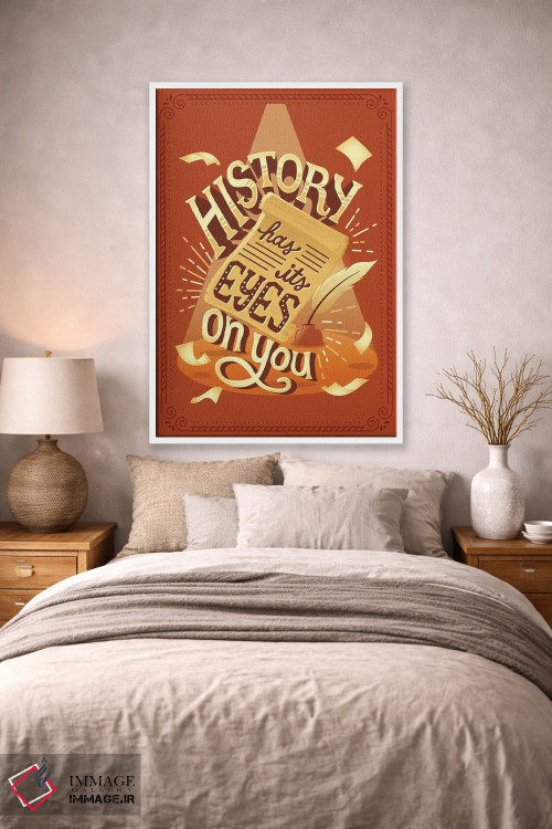 تابلو دکوراتیو همیلتون ۵ اثر ریزا رودیل - D1W