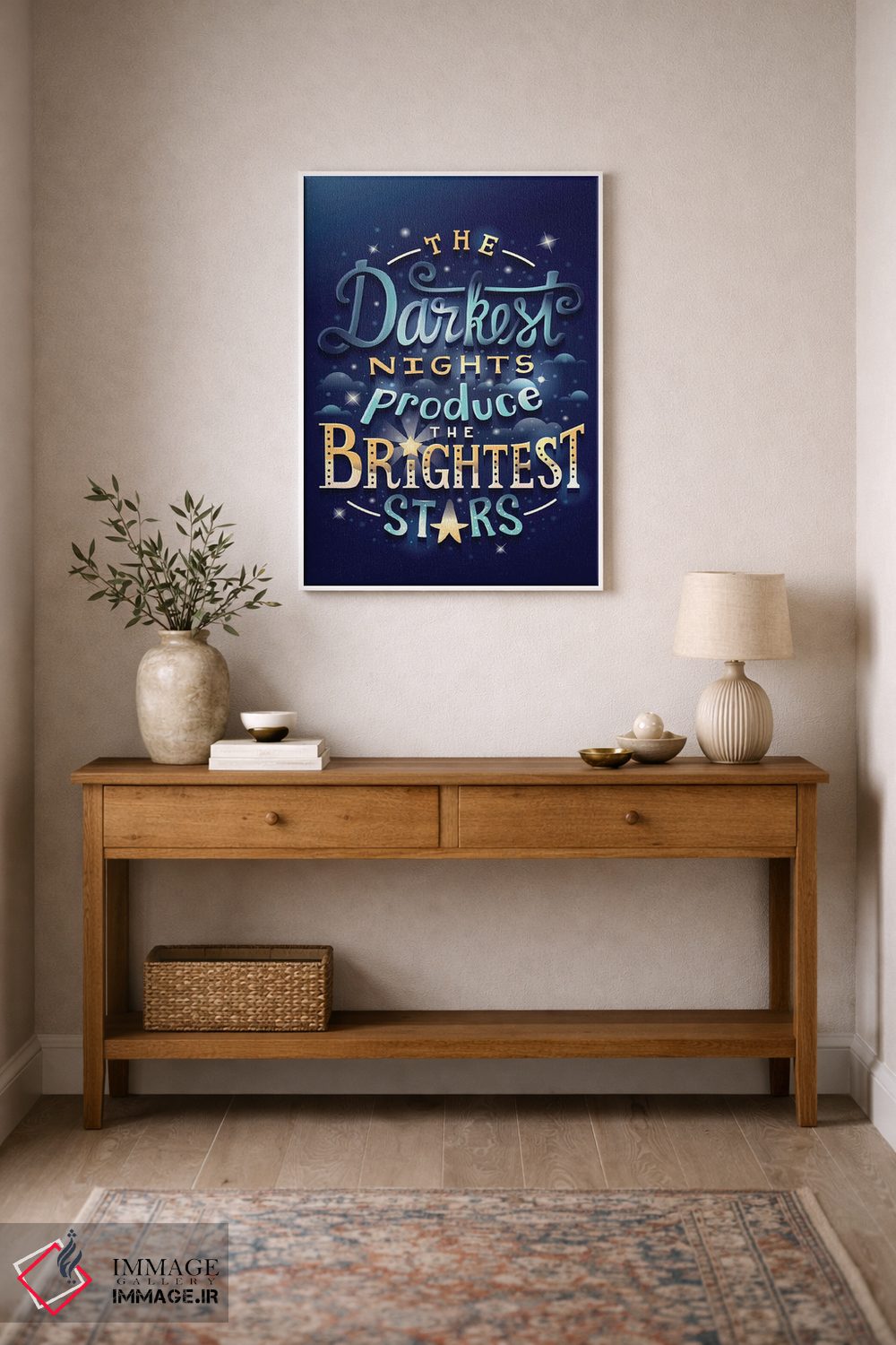 تابلو دکوراتیو درخشان ترین ستارگان اثر ریزا رودیل - D1W